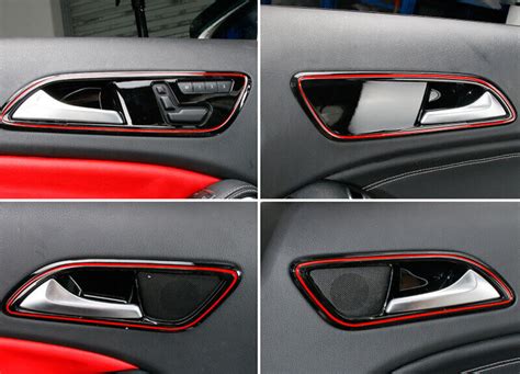 Inner Door 4pcs Handle Frame Trim For Benz 2019